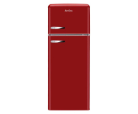 Lodówka Lodówka Amica KGC15630R 144cm Czerwona Retro SlimSize Górny Zamrażalnik 206L